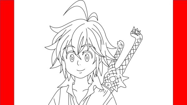 Мелиодас семь смертных грехов для срисовки