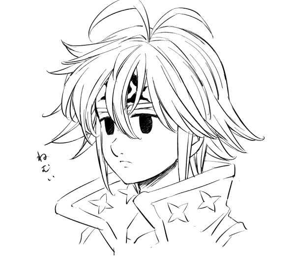 Мелиодас семь смертных грехов для срисовки