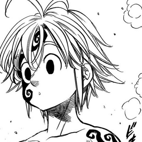 Семь смертных грехов раскраска Мелиодас