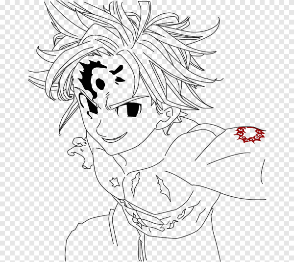 Раскраски аниме Мелиодас