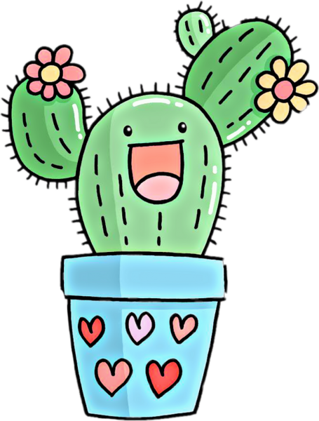 Несложные рисунки Кактус