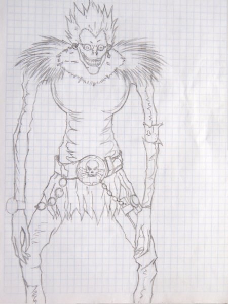 Нарисовать Рюка из тетради смерти