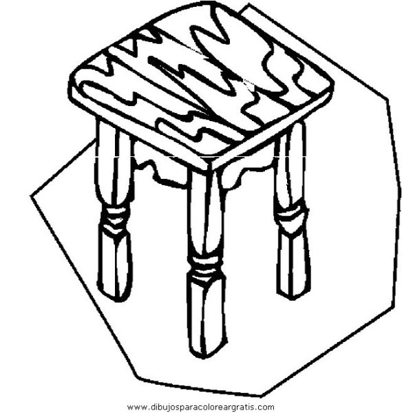 Раскраска табурет