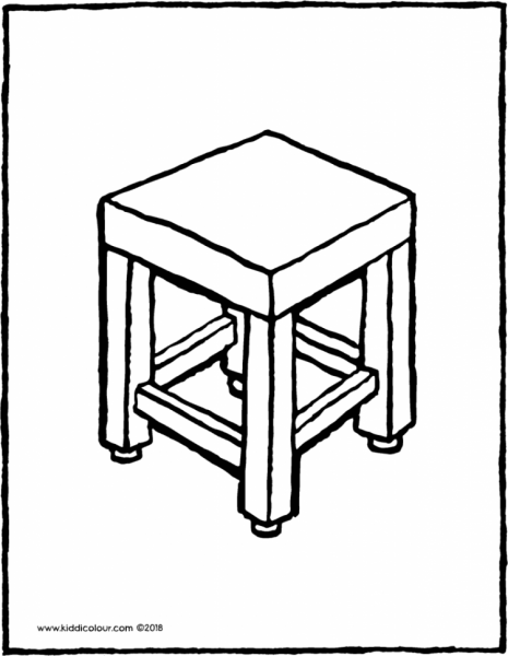 Стул для детей чб