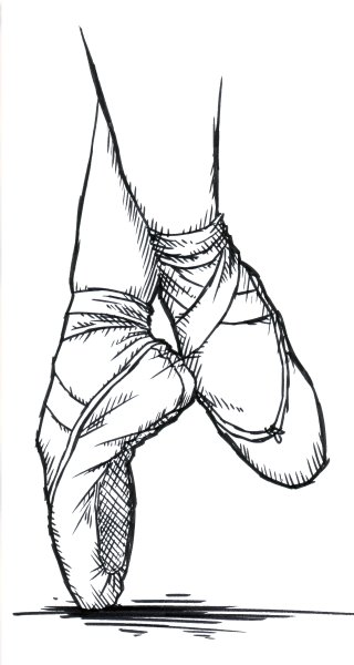 Пуанты для срисовки