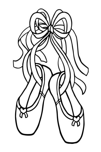 Пуанты раскраска для детей