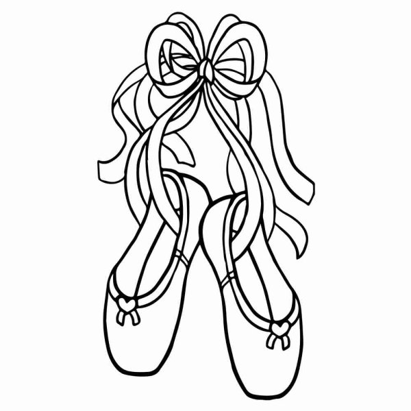 Пуанты раскраска для детей