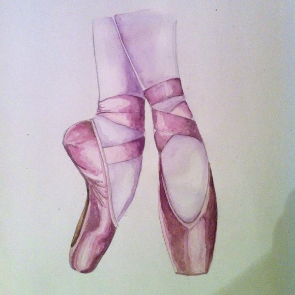 Пуанты акварель