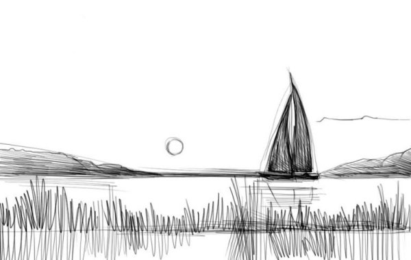 Пейзаж в графике