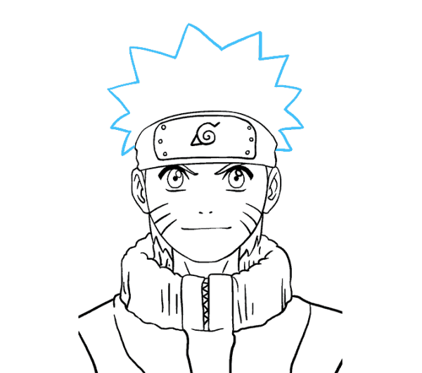 Срисовки аниме Наруто легко