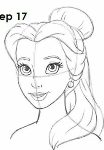 Портрет принцессы карандашом