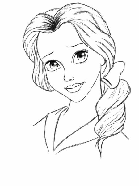 Беллепринцесса Дисней раскраска