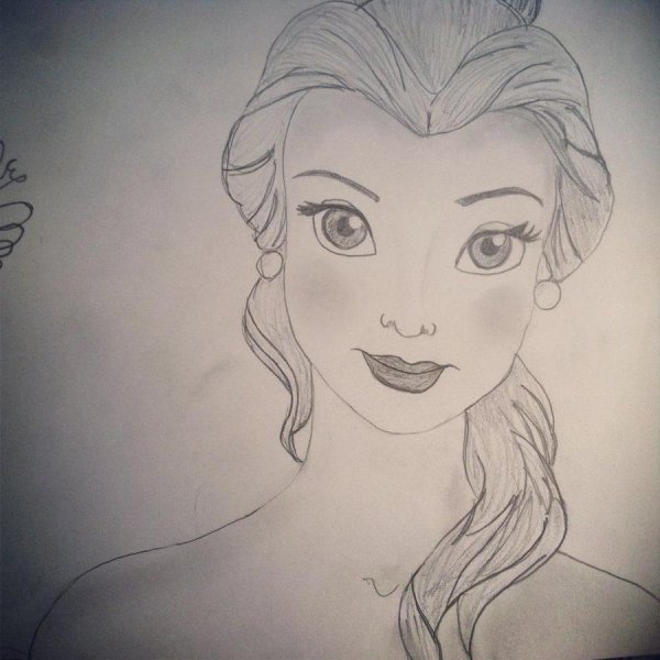 Красавица для срисовывания