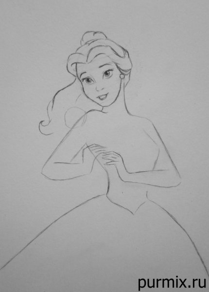 Дисней Наброски Бель