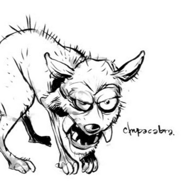 Чупакабра рисунок смешной