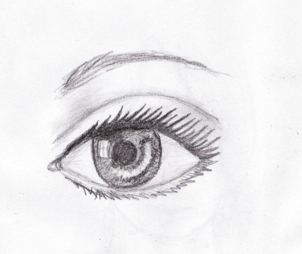 Глаза для срисовки карандашом