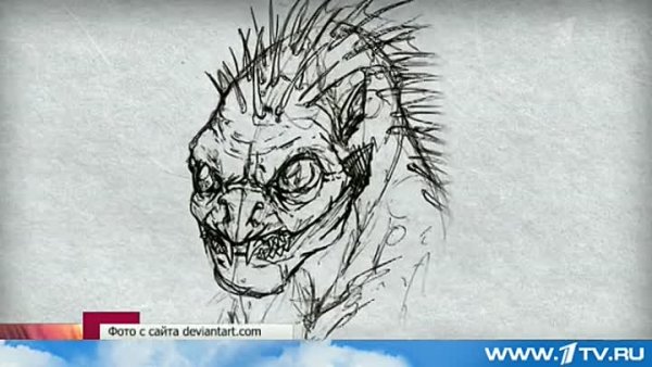 Чупакабра рисунок карандашом