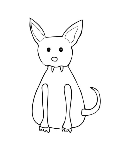 Рисунок чупакабры карандашом