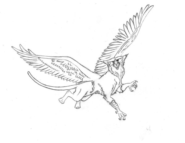Мифические существа карандашом