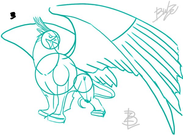 Мифические существа карандашом