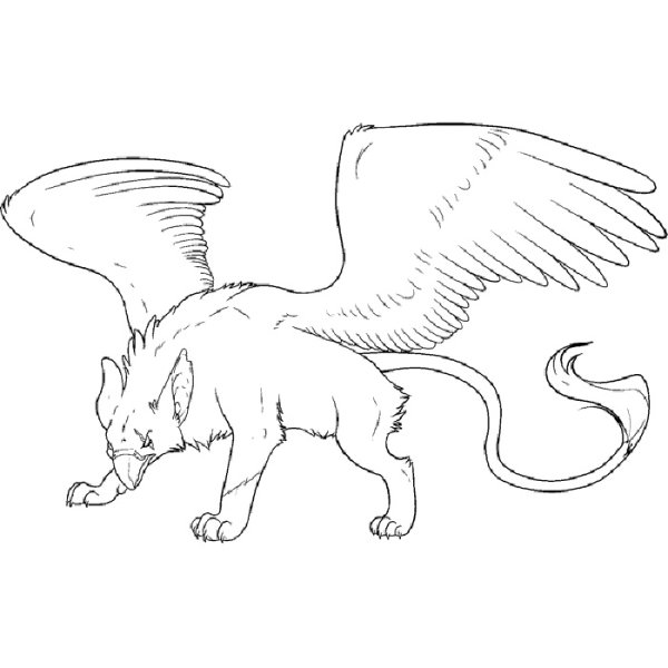 Нарисовать грифона поэтапно