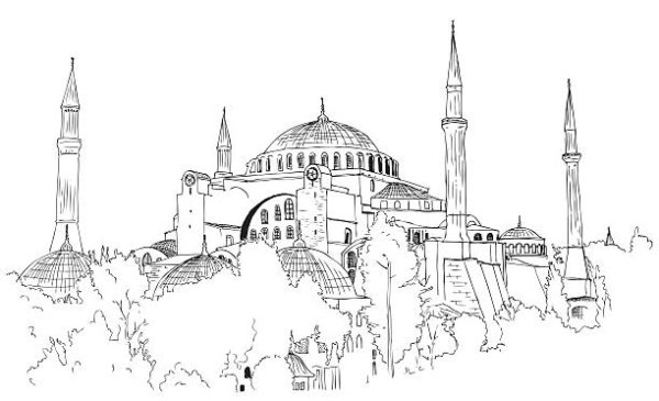 Мечеть в Стамбуле стилизация