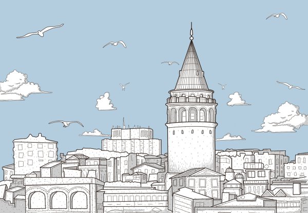 Храм Святой Софии в Стамбуле рисунок