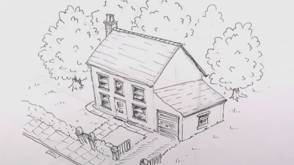 Рисунки дачи для срисовки