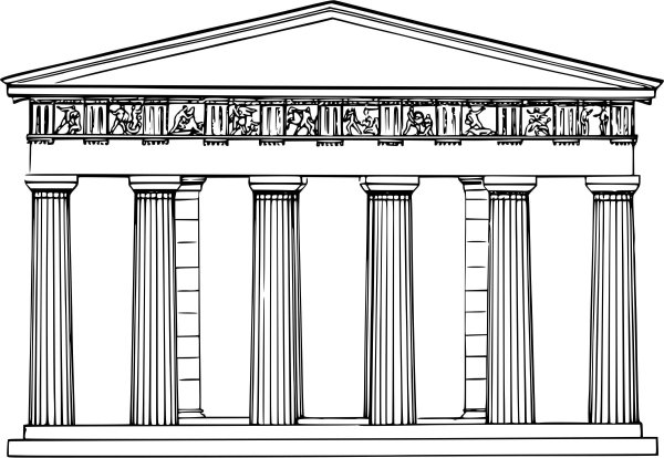 Храм Гефеста в Афинах чертеж