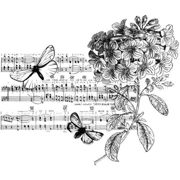 Принты для декупажа черно белые