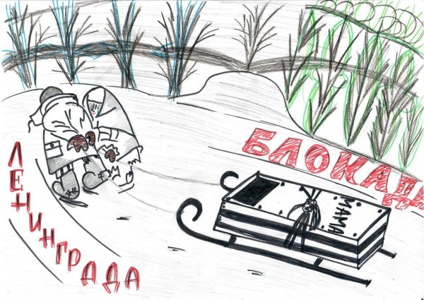 Конкурс рисунков блокада Ленинграда 2019