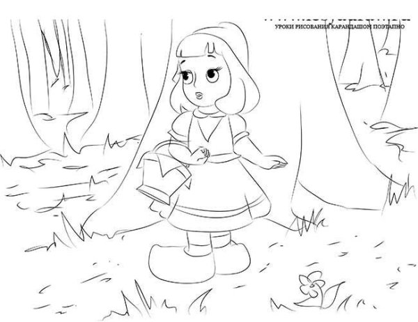 Красная шапочка рисунок