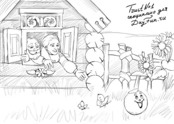 Сказки рисунки карандашом