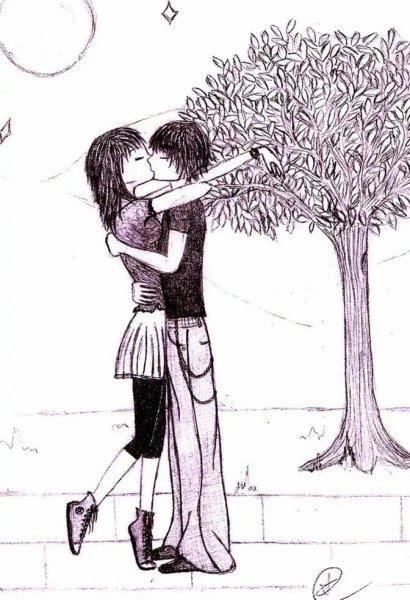 Рисунки для срисовки любовь