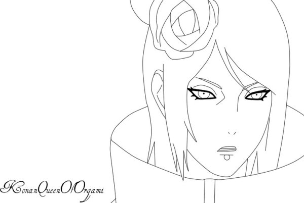 Конан Наруто рисунок карандашом