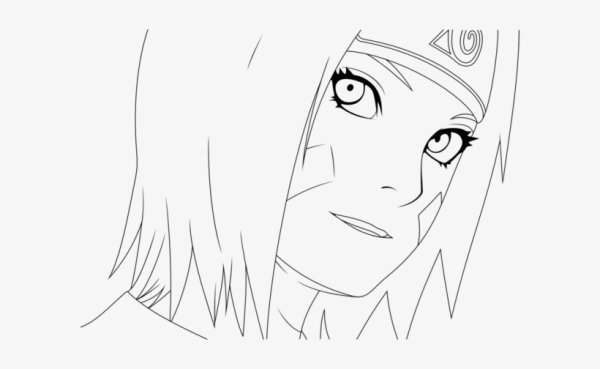 Раскраски Наруто Конан