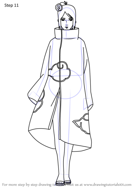 Раскраска Конан из Наруто