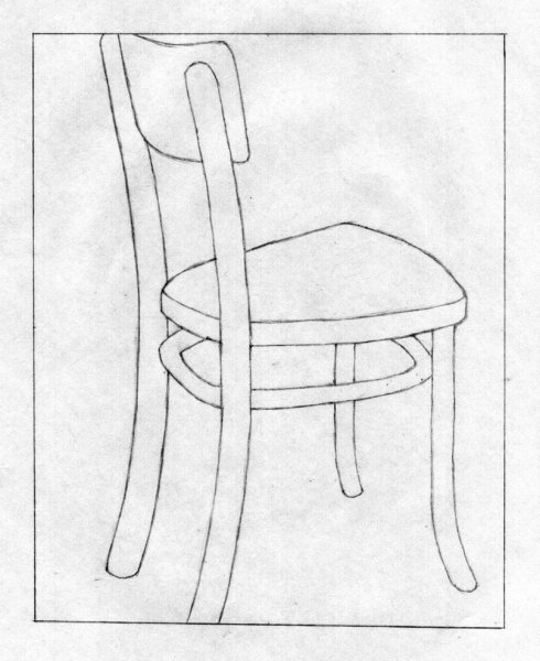 Стул вид сзади рисунок