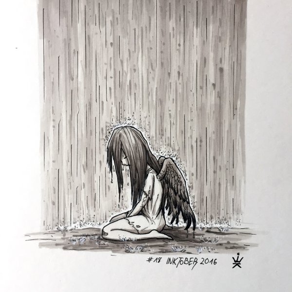 Грустные рисунки