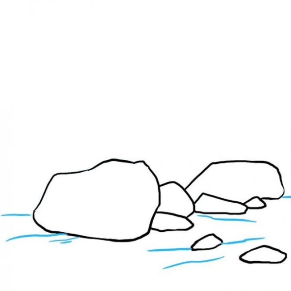 Камень нарисованный