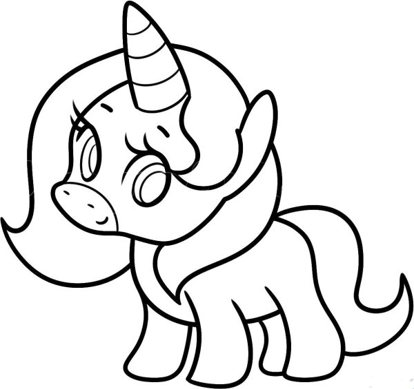 Единорог рисунок для срисовки карандашом