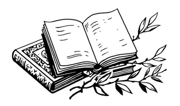 Книга черно белая