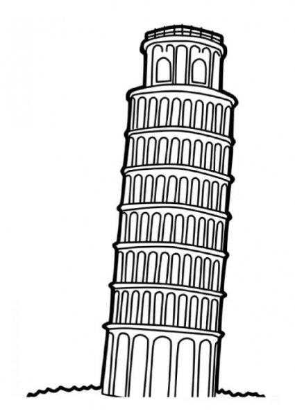 Эйфелева башня карандашом