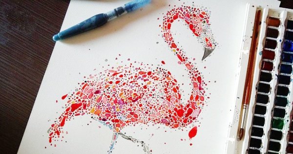 Идея для рисования с пятнами