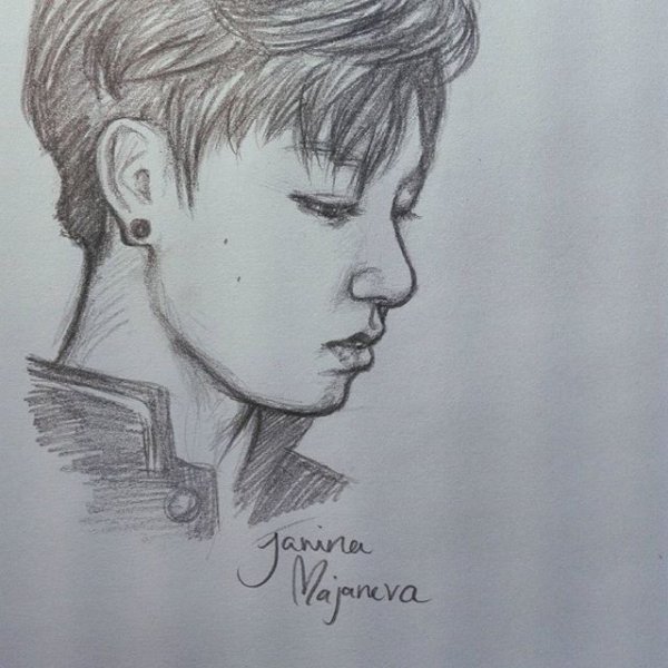 BTS рисунки карандашом для срисовки