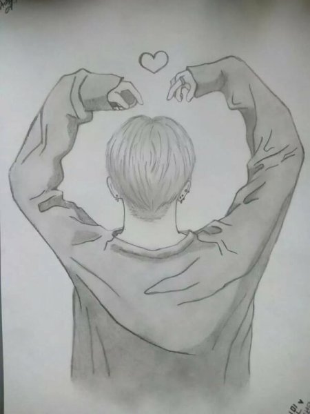 BTS карандашом Хосок