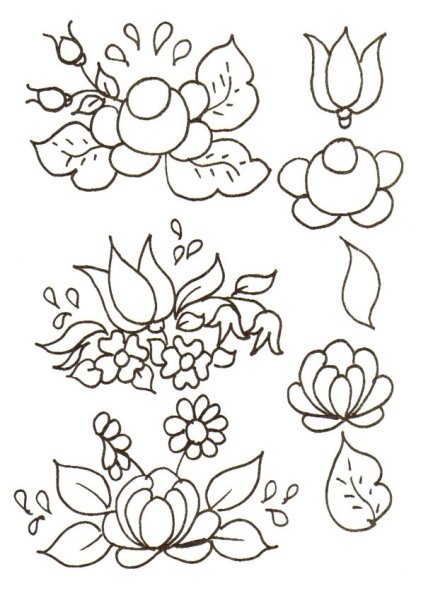 Роспись по дереву эскизы