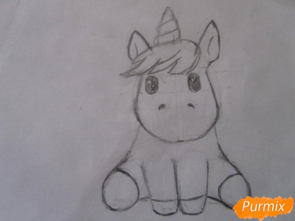 Рисунок единорога карандашом легкие
