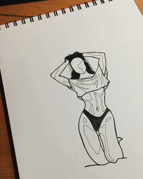 Рисунки для скетчбука тело