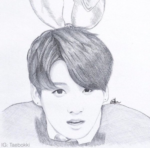 Рисунки Чонгука из BTS